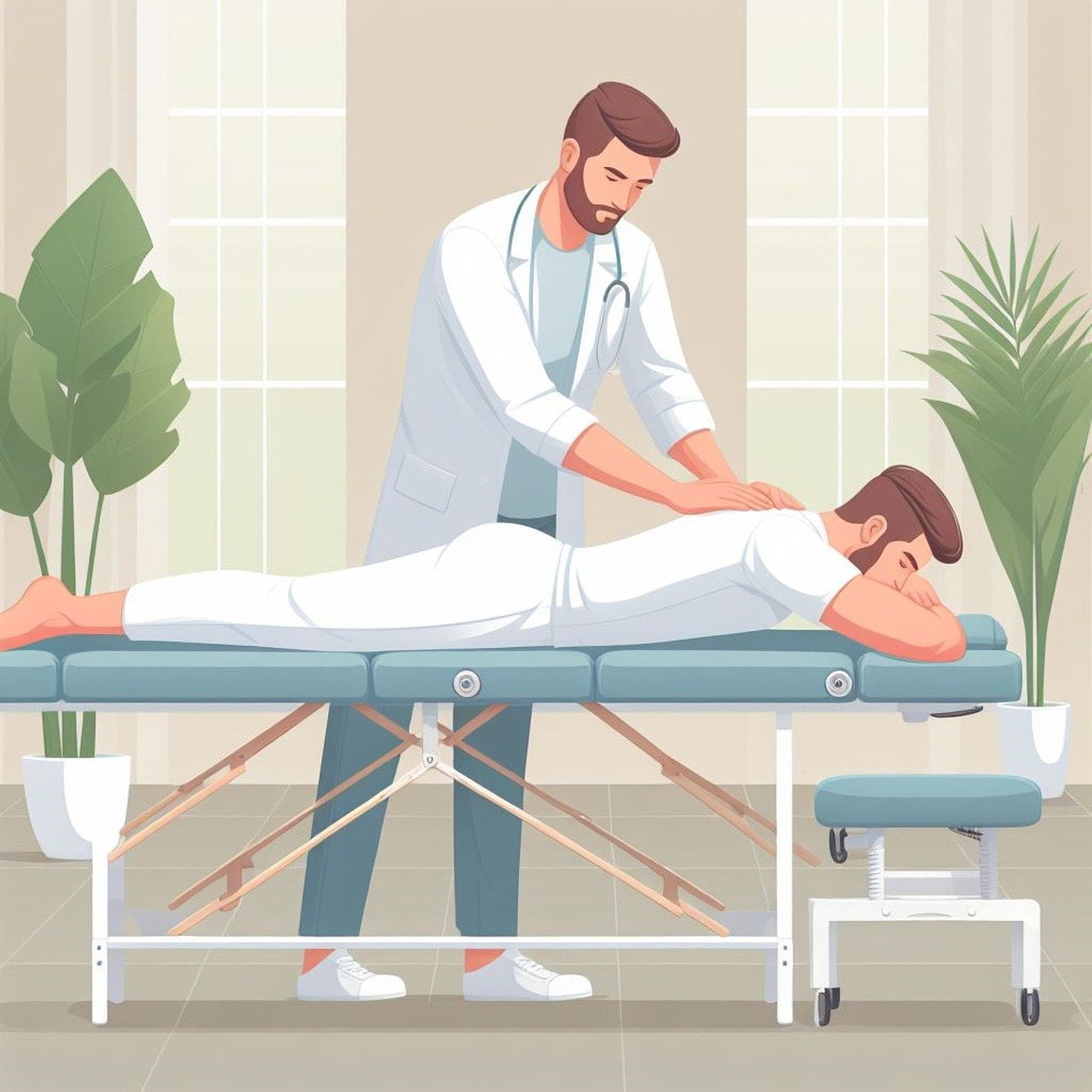 ai generated, massage, wellness
